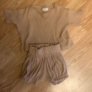 The Simple Folk ribbed shorts and tee